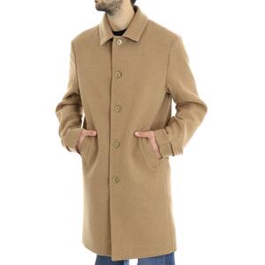 CAPPOTTO IN PANNO DIAGONALE CAMMELLO